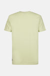 Groen T-shirt met korte mouwen van Petrol Industries, achteraanzicht op witte achtergrond.