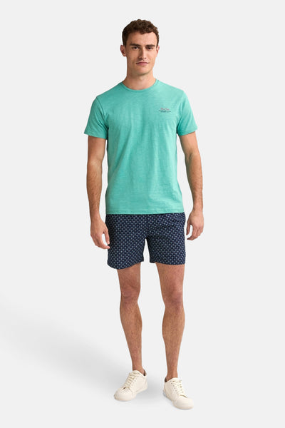 T-shirt turquoise met Petrol Industries Industries Industries, Industries short short short short short short marine marine en blen.