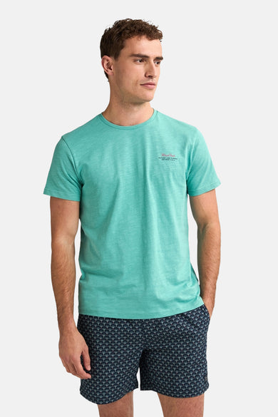 T-shirt turquoise met Petrol Industries, metrol logo logo logo logo logo logo