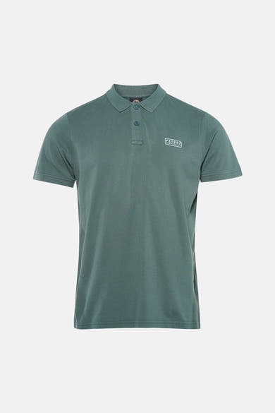 Groen poloshirt met korte mouwen van Petrol Industries®, met een kraag en korte mouwen.
