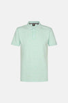 Polo à manches courtes vert de Petrol Industries®, avec motifs de piments fantaisie.
