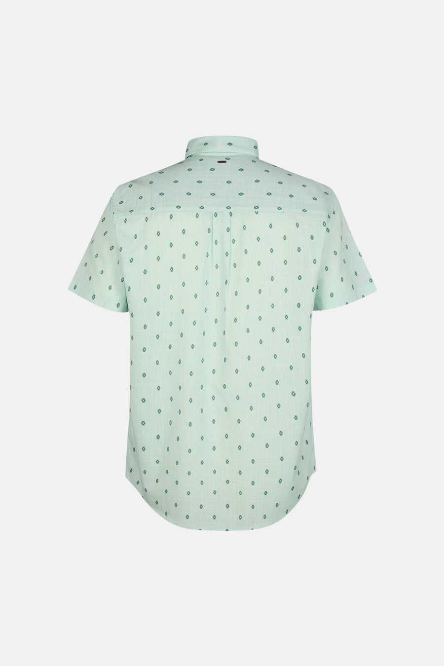 Chemise à manches courtes verte de Petrol Industries, à motif géométrique discret.