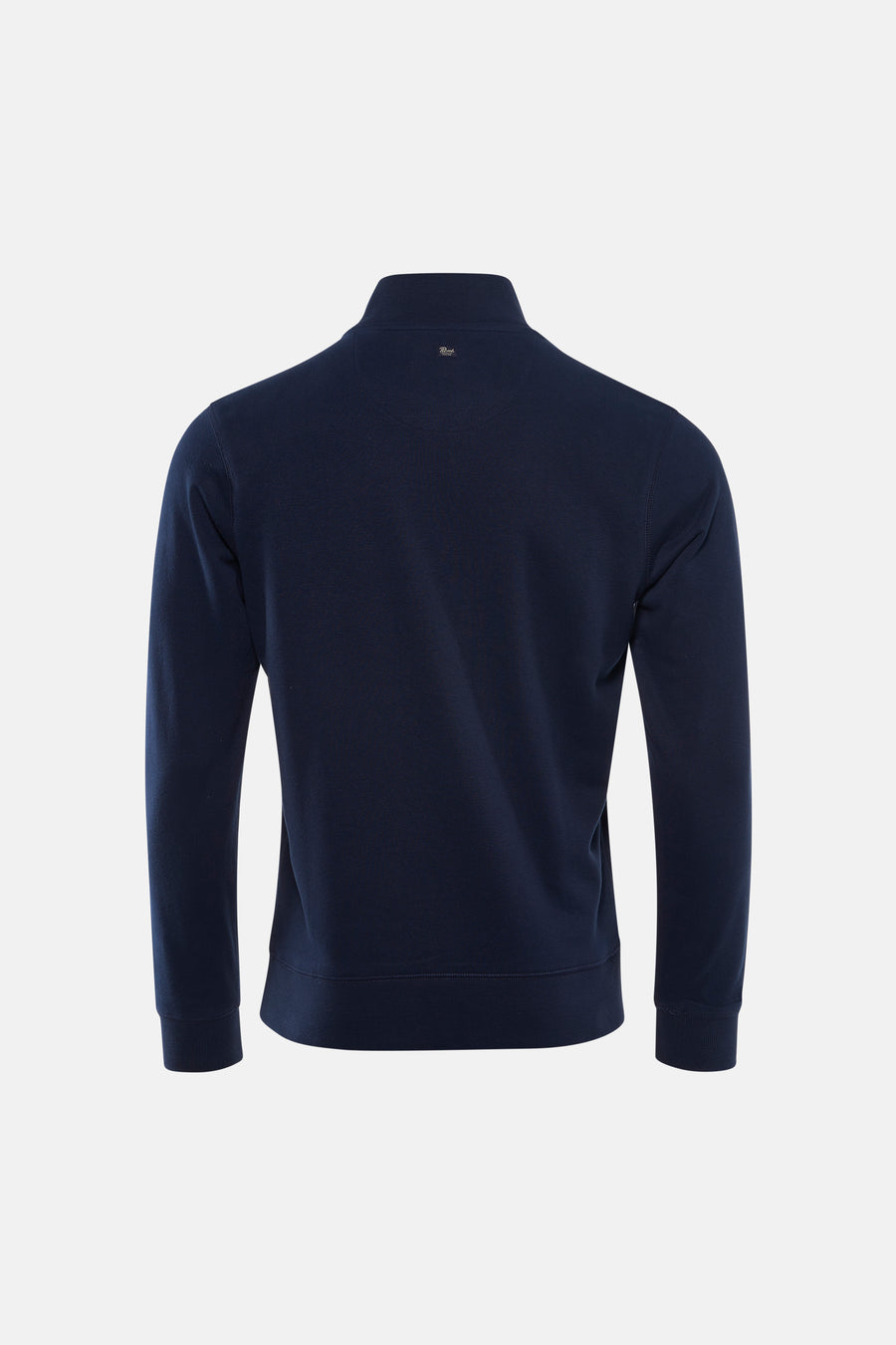 Sweat bleu de Petrol Industries®, vue arrière avec fermeture éclair discrète au col.