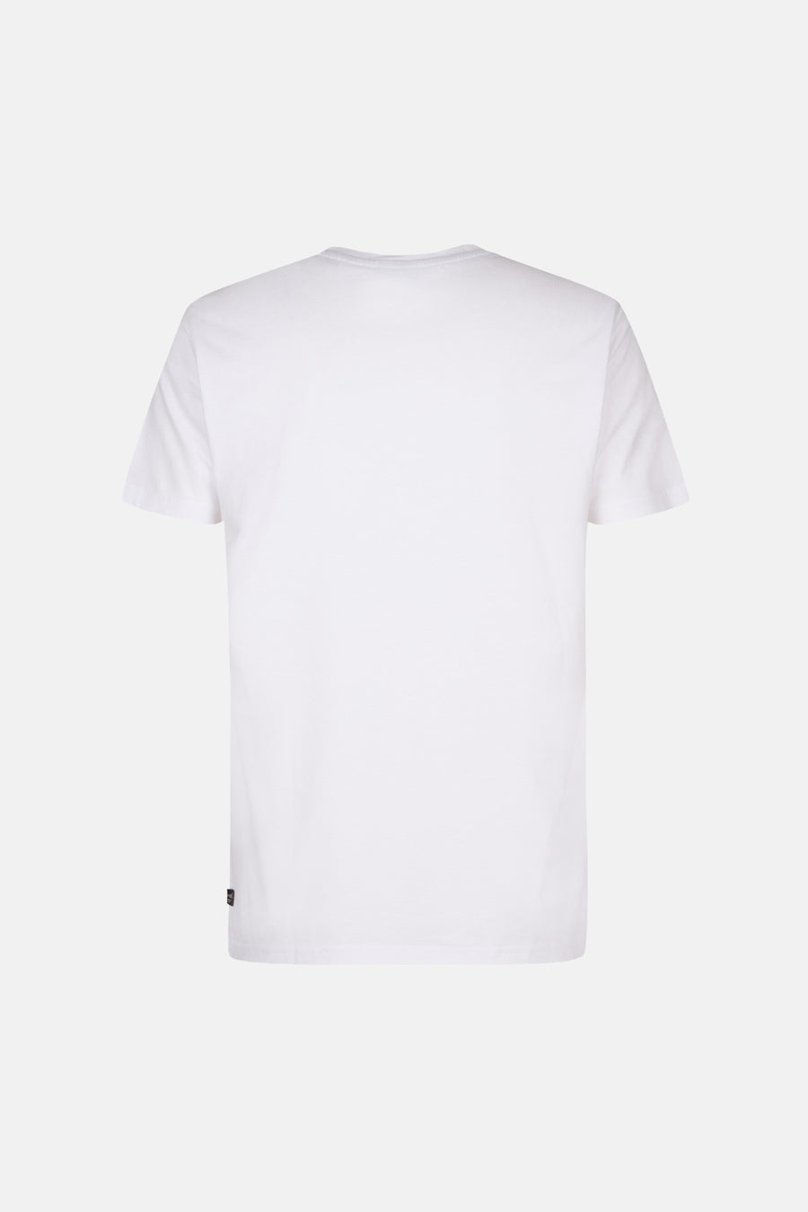 Wit T-shirt met korte mouwen van Petrol Industries, van achteren gezien, met een discreet label aan de zijkant.