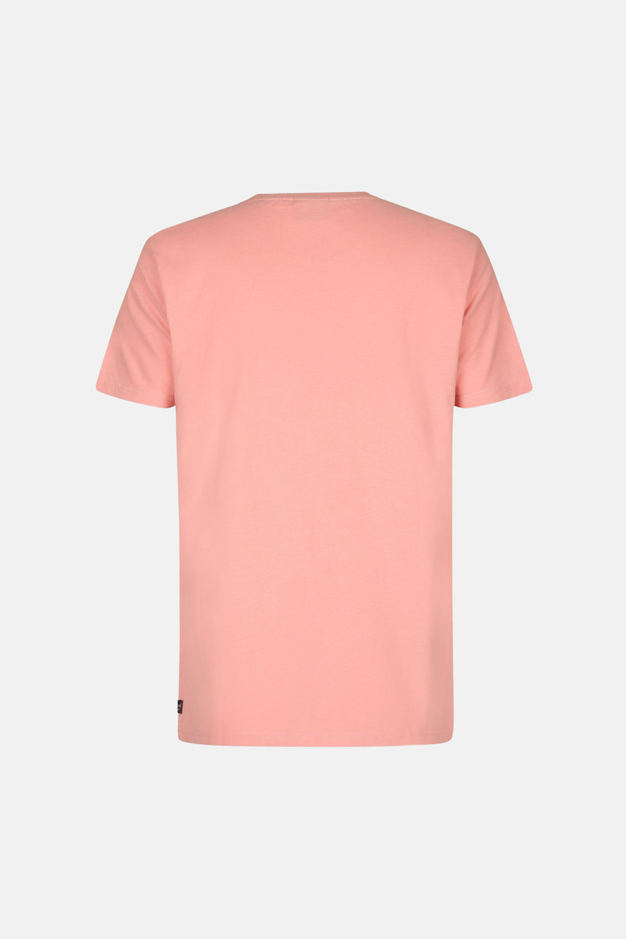 T-shirt à manches courtes rose de Petrol Industries, uni, avec une petite étiquette sur le bas.