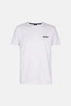 T-shirt blanc à manches courtes de Petrol Industries, avec un logo discret sur la poitrine.
