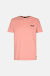 T-shirt rose à manches courtes de Petrol Industries®, avec un petit logo imprimé sur la poitrine.