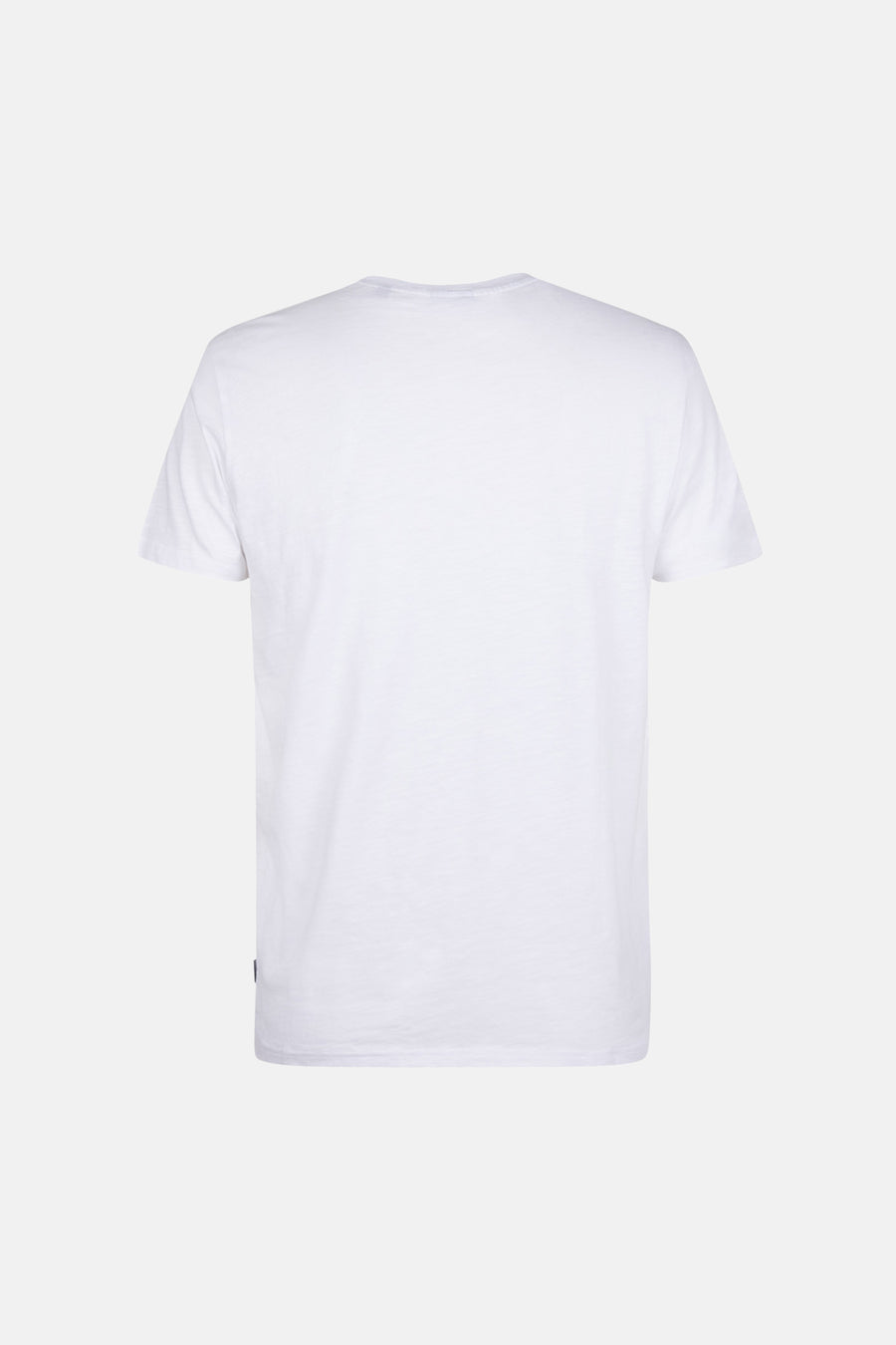 Wit T-shirt met korte mouwen van Petrol Industries, van achteren gezien, effen.