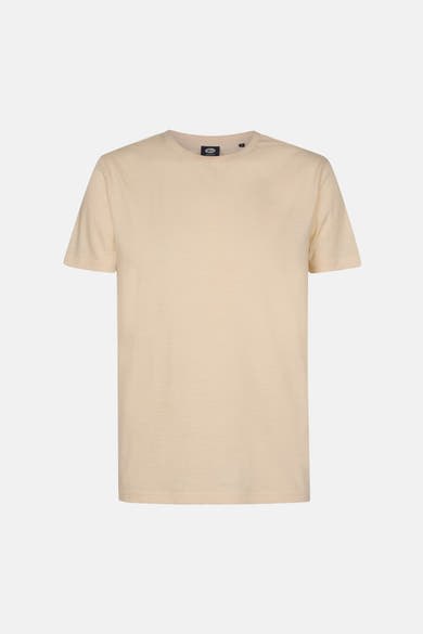 T-shirt écru à manches courtes de Petrol Industries, avec un petit logo discret sur la poitrine.