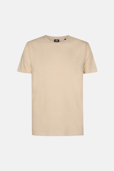 T-shirt écru à manches courtes de Petrol Industries, avec un petit logo discret sur la poitrine.