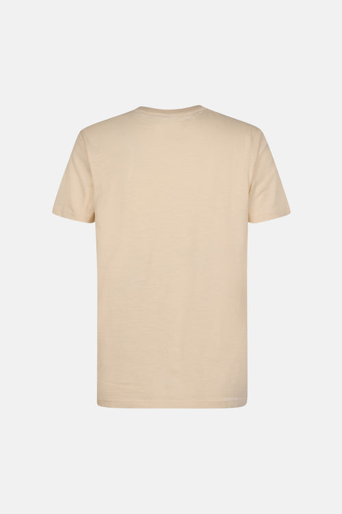T-shirt à manches courtes écru de Petrol Industries®, vue arrière.