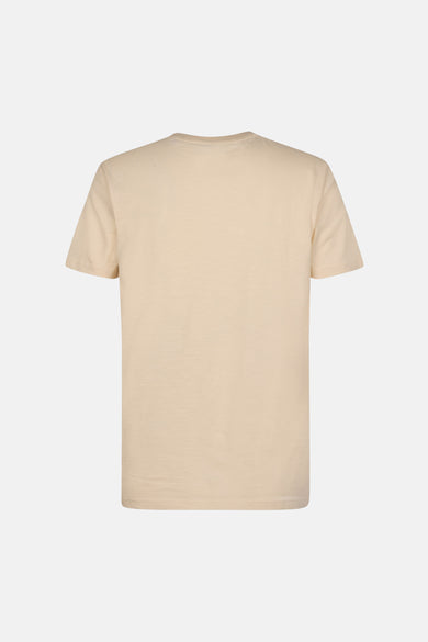 T-shirt à manches courtes écru de Petrol Industries®, vue arrière.
