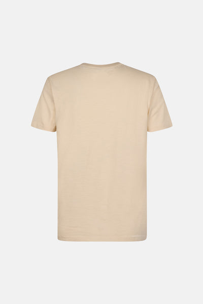 T-shirt à manches courtes écru de Petrol Industries®, vue arrière.