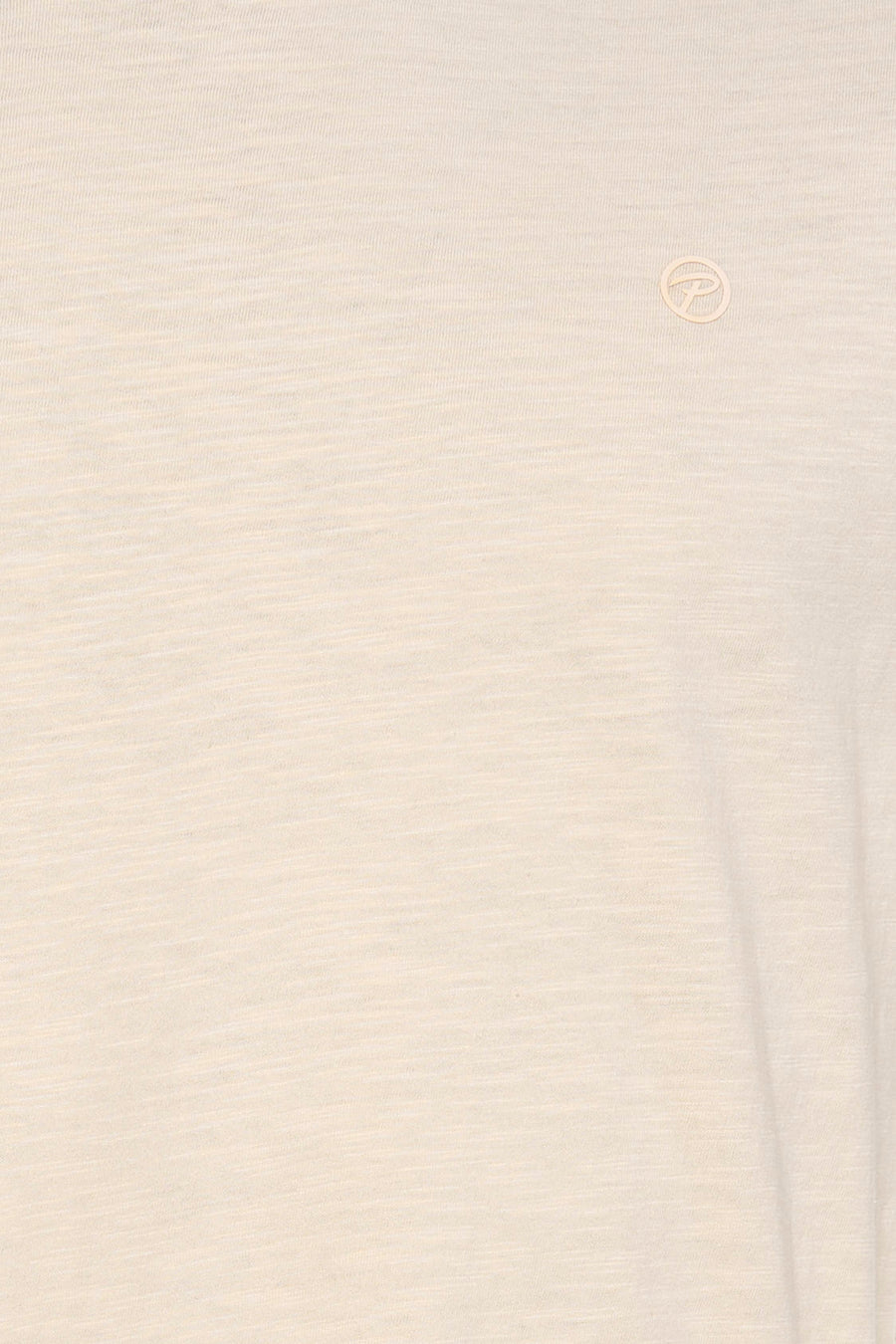 T-shirt à manches courtes écru de Petrol Industries®, avec un logo subtil et une texture chinée.