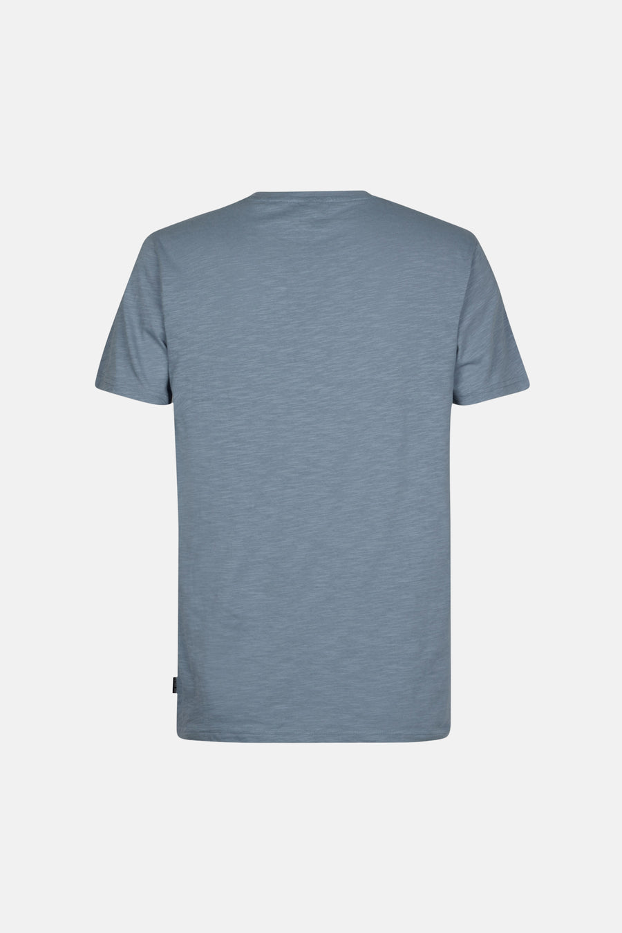 Blauw T-shirt met korte mouwen van Petrol Industries, effen, met een discreet label onderaan.