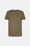 Groen T-shirt met korte mouwen van Petrol Industries, met een discreet logo op de borst.