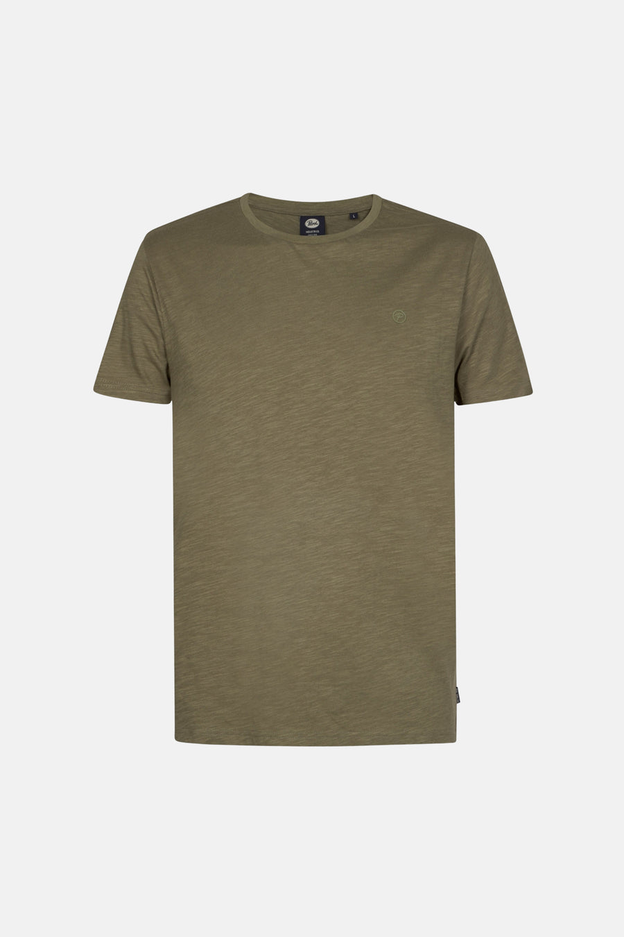 Groen T-shirt met korte mouwen van Petrol Industries, met een discreet logo op de borst.