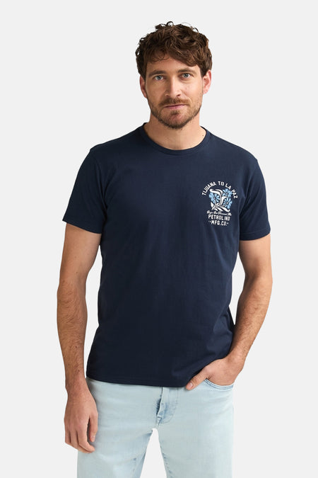 T-shirt met korte mouwen - blauw