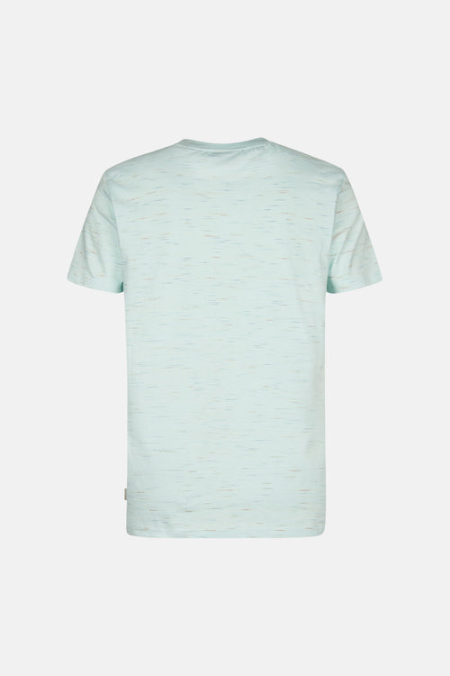 T-shirt à manches courtes vert de Petrol Industries, avec motif chiné.