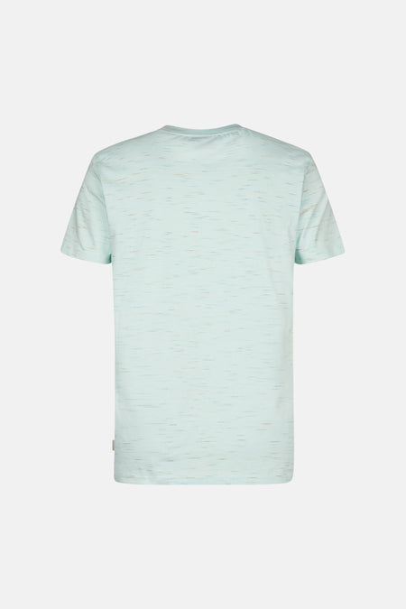 Groen T-shirt met korte mouwen van Petrol Industries, met gemêleerd patroon.