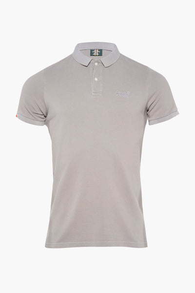 	Heren tops polo korte mouw Grijs - SUPERDRY