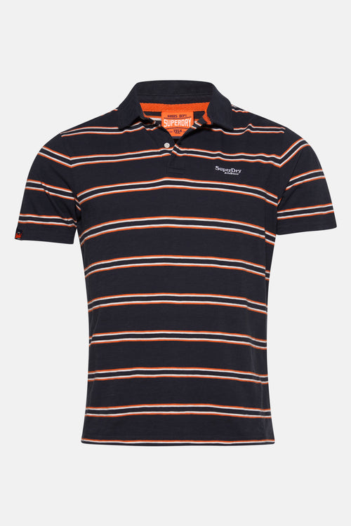 Heren tops polo korte mouw Bleu - SUPERDRY