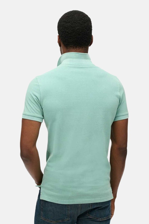 Heren tops polo korte mouw VERT - SUPERDRY