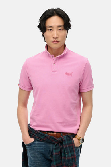 Polo-shirt met Superdry, met logoddde op de borst.