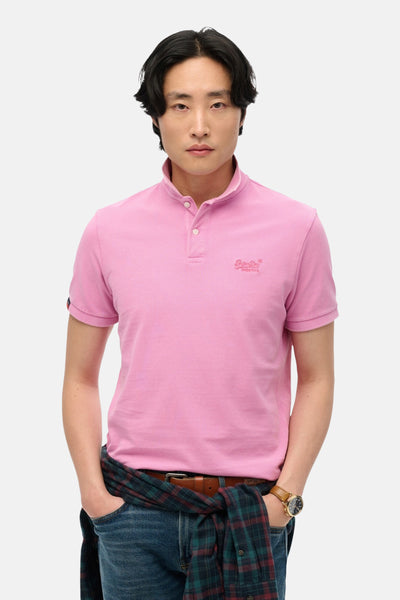 	Heren tops polo korte mouw Roze - SUPERDRY
