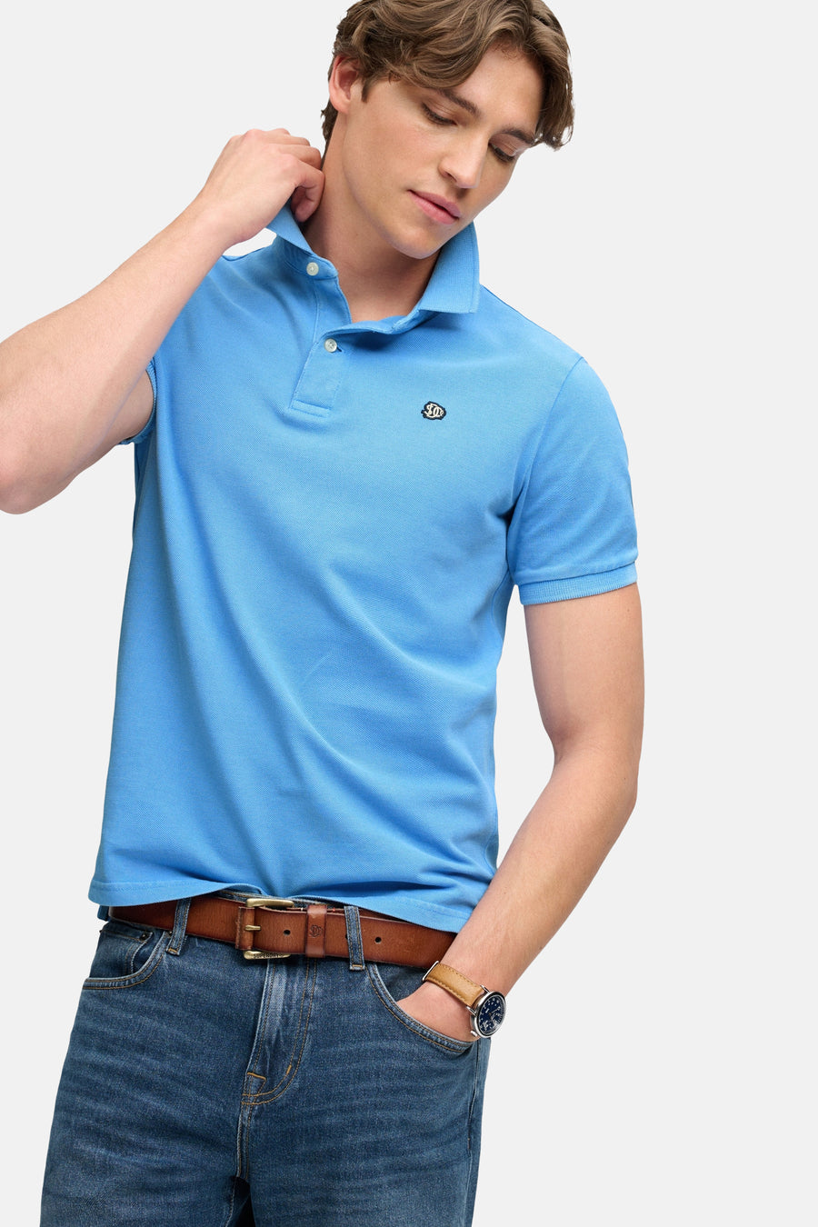 Polo bleu - SUPERDRY