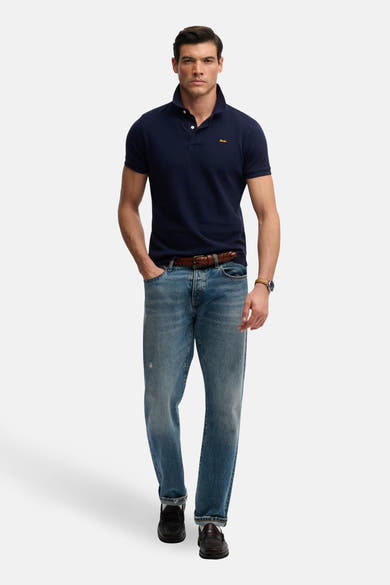 Polo à manches courtes - bleu