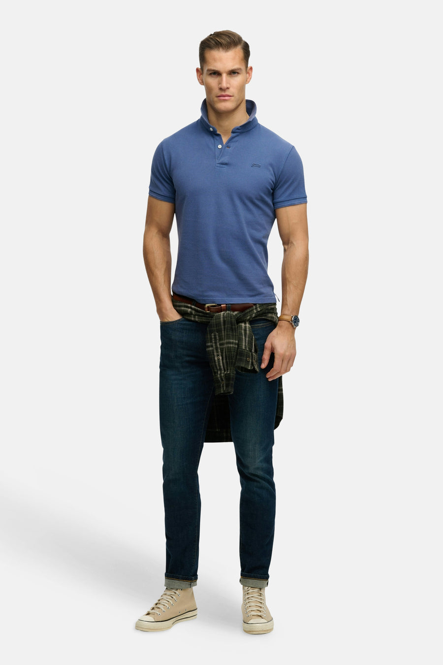 Polo blauw - SUPERDRY