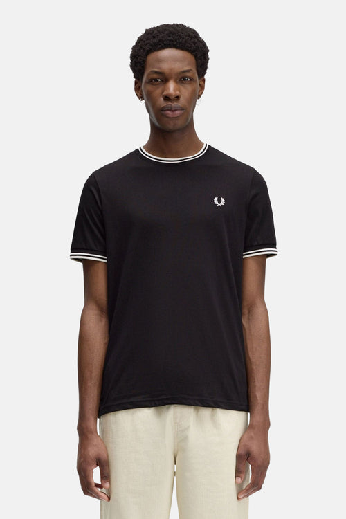 T-shirt (korte mouwen) Zwart - Fred Perry