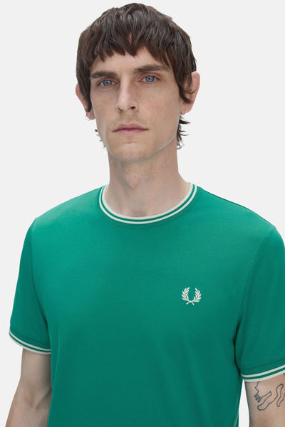 T-shirt met FRED P P, P P,, gro gro rond logo logo logo logo logodddd