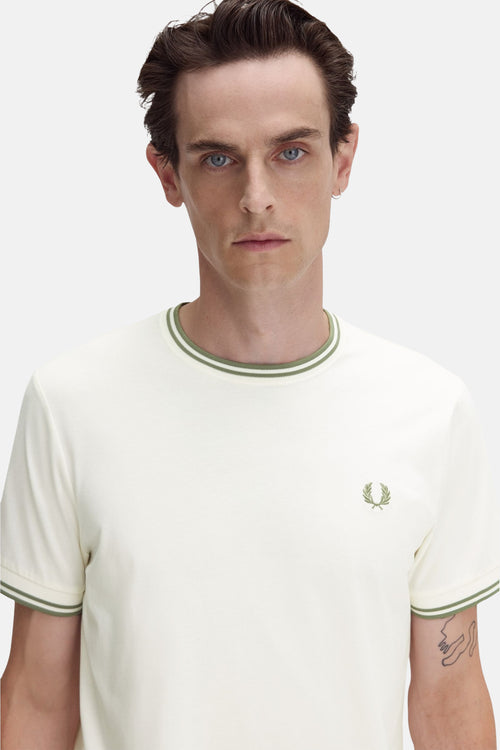 T-shirt (manches courtes) Écru - FRED PERRY