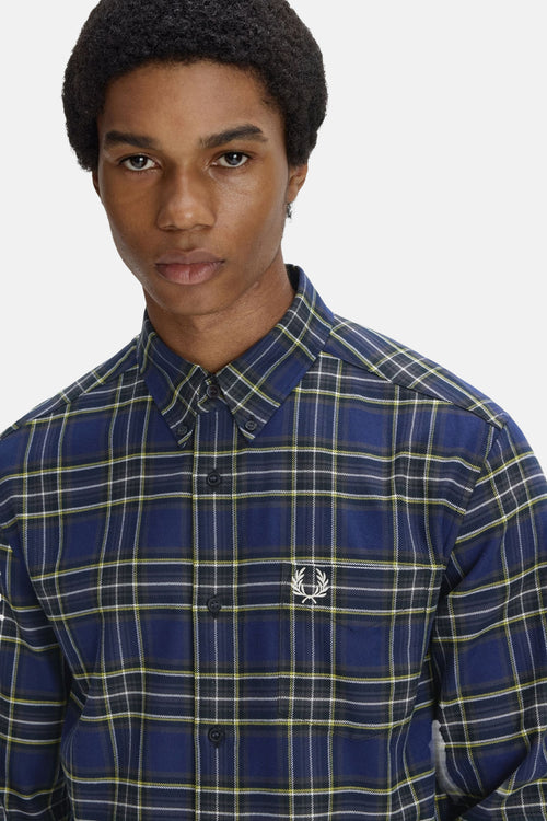 Hemd (lange mouwen) blauw - FRED PERRY