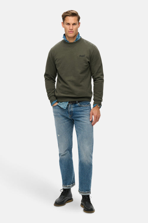 Sweat col rond VERT - SUPERDRY