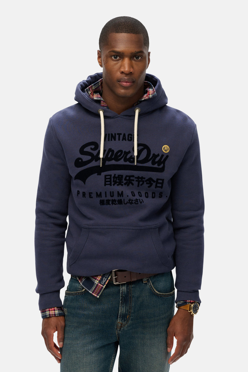 Ton-sur-ton Vintage Logo hoodie