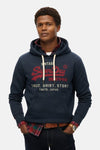 Heritage hoodie met Vintage logo en relaxte pasvorm