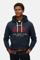Sweat à capuche Bleu - SUPERDRY