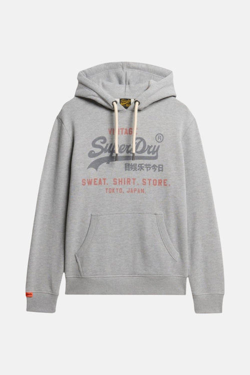 Sweat à capuche gris - SUPERDRY