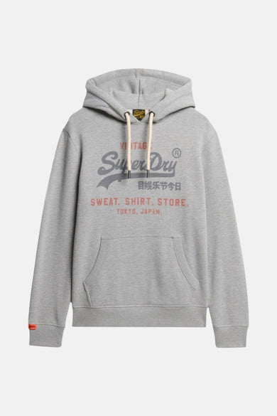 Sweater met kap grijs - SUPERDRY