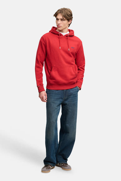 Sweater met kap rood - SUPERDRY