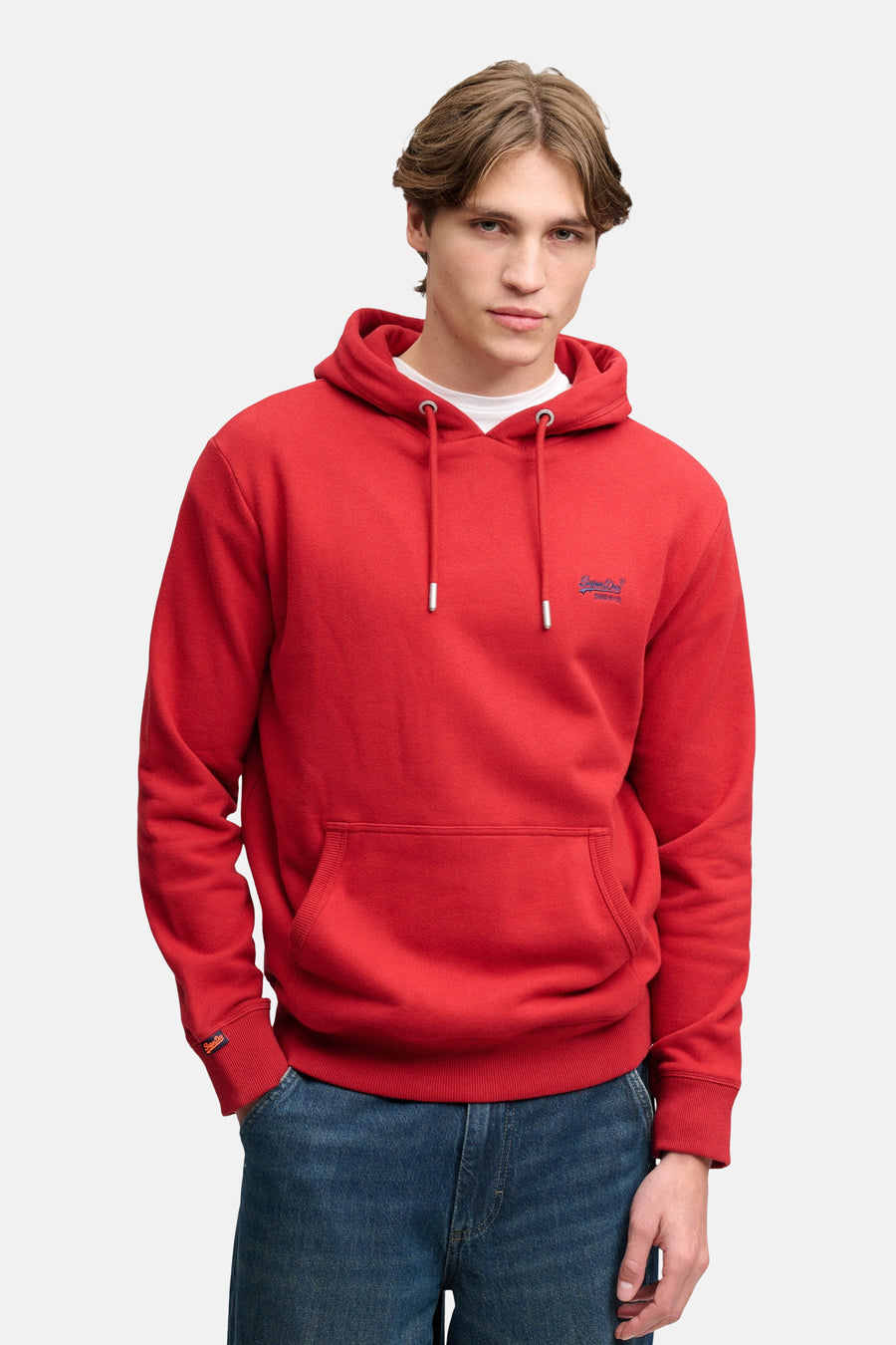 Sweater met kap rood - SUPERDRY