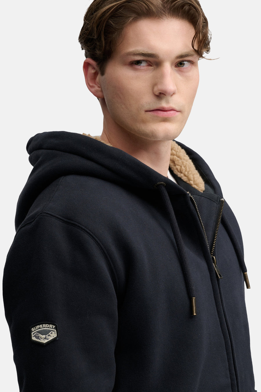 Sweat à capuche bleu - SUPERDRY