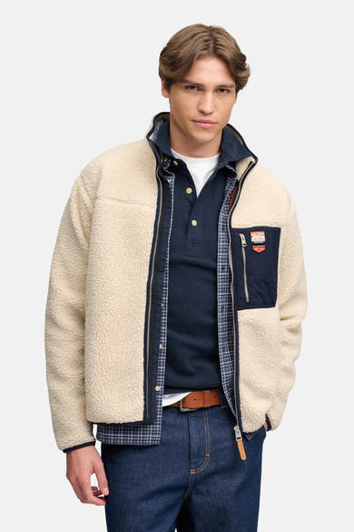 Heren tops jas casual Écru - SUPERDRY