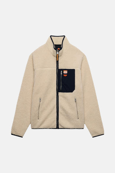 Heren tops jas casual Écru - SUPERDRY