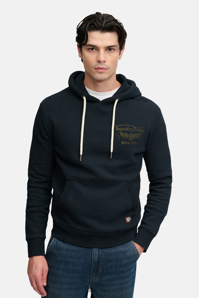 Sweater met kap zwart - SUPERDRY
