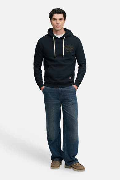 Sweater met kap zwart - SUPERDRY