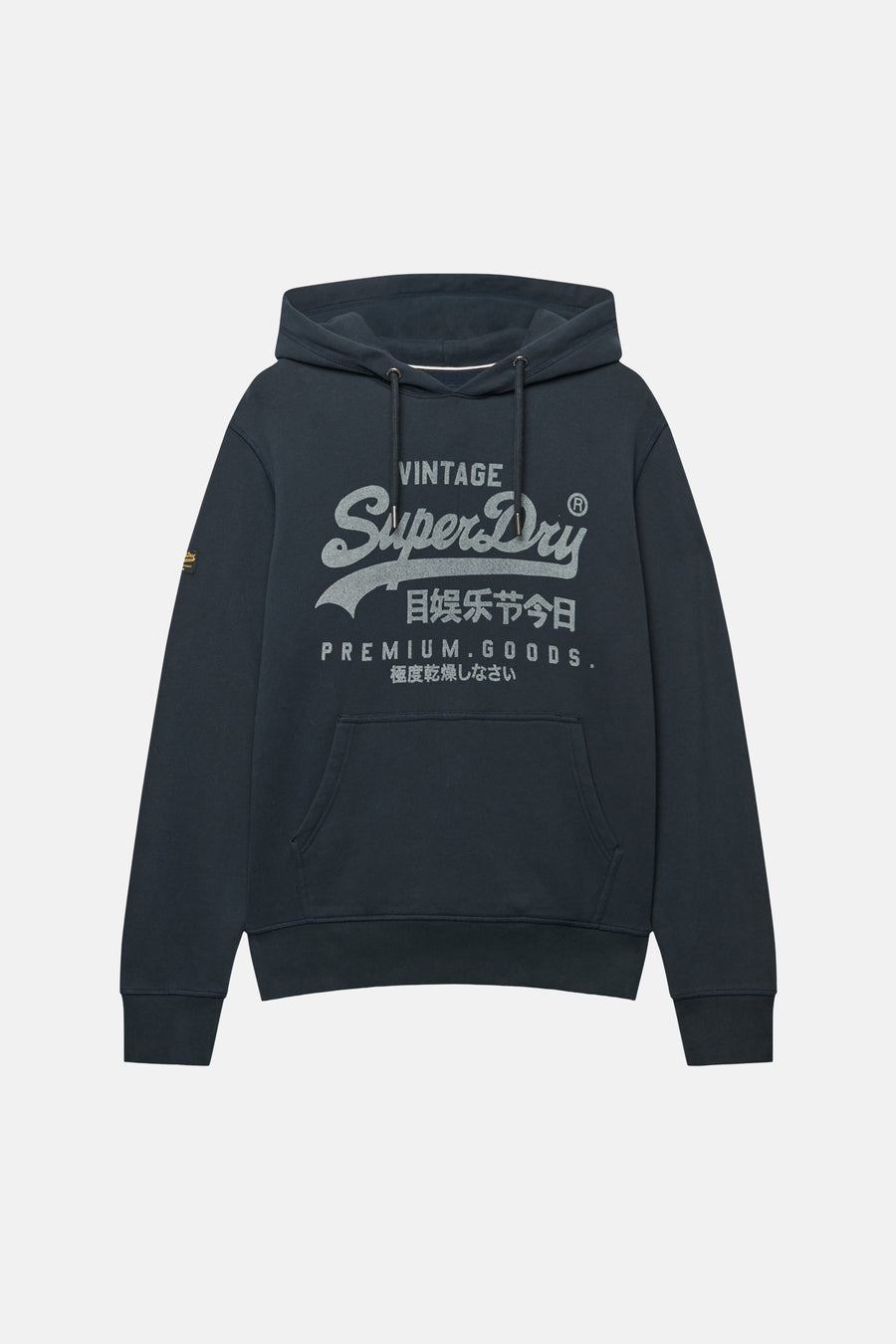 Sweater met kap blauw - SUPERDRY